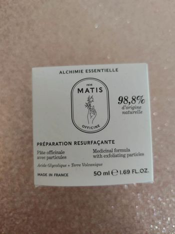 Gommage visage resurfaçante Matis officine
