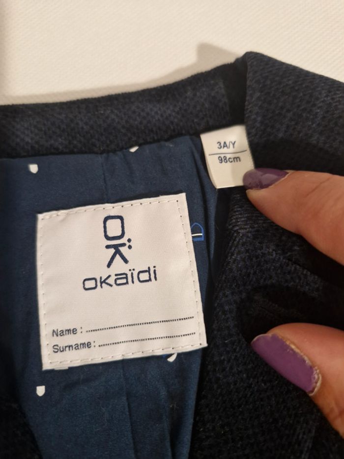Blazer en velours côtelé 3 ans 98 cm Okaïdi - photo numéro 3