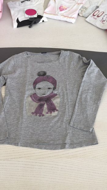 Tee-shirts ML Gris 8ans Kiabi