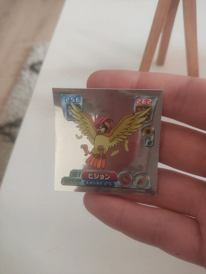 Stickers pokemon pidgeotto roucoups amada foil 2004 - photo numéro 6