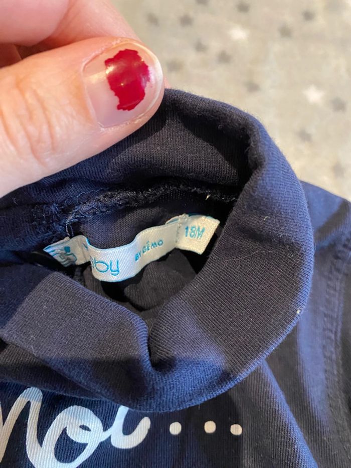 Lot de 2 polos et 3 t-shirts col-roulés 18 mois - photo numéro 6