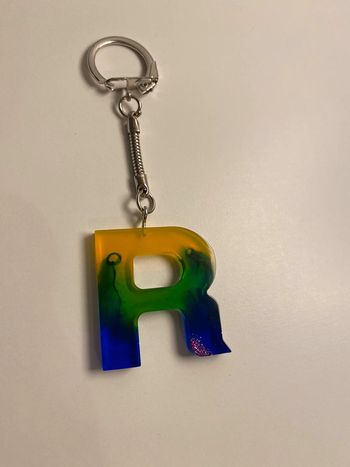 Porte clé lettre R