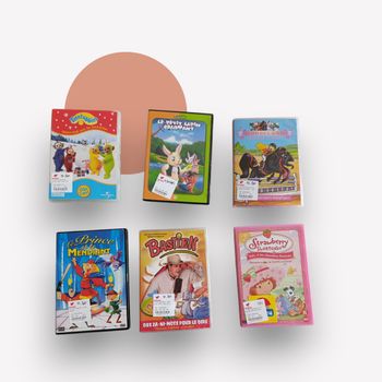 Lot de 6 DVD enfants (dessins animés & films)