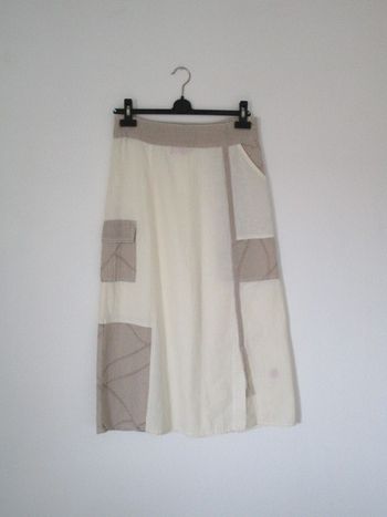 Jupe longue écru & beige Jac Jac 38 NEUVE