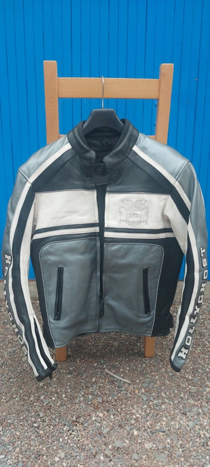 Blouson Manteau de moto cuir - photo numéro 2