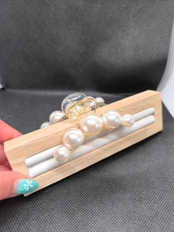 Pince pour cheveux , effet perle , neuf , idée cadeau