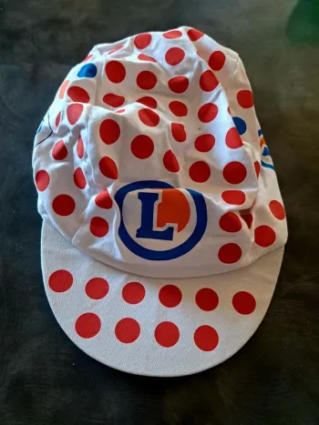 Casquette à pois Tour de France Leclerc Neuve