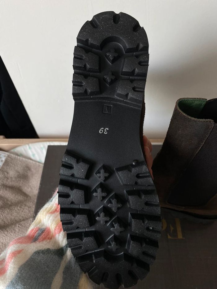 Bottines felmini marron cuir 39 neuves - photo numéro 3