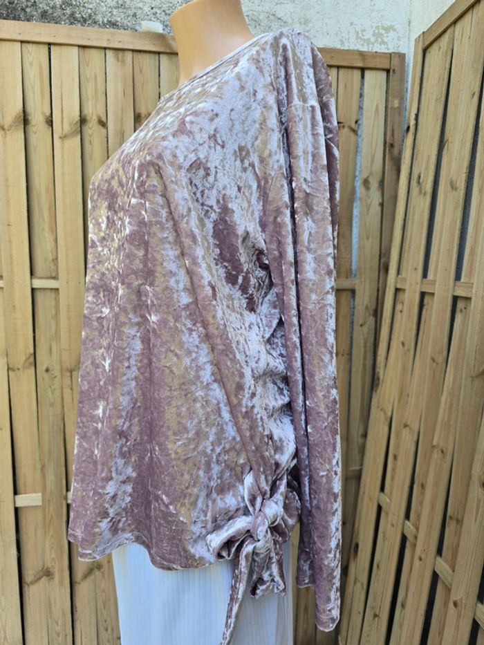 Tunique velours velvet 🍒vintage 80🍒très bon état taille 44/46 - photo numéro 4