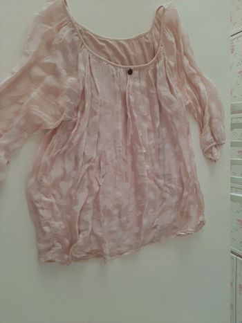 Tunique fluide longue pour rose pâle taille xxl