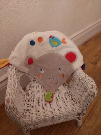 Doudou mouchoir ourson gris Nicotoy