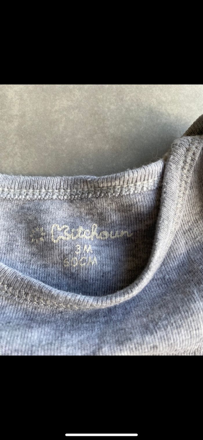 Body manches longues Kitchoun mixte 3 mois - photo numéro 6