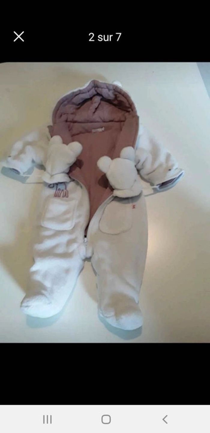 Combinaison pilote fille 6/9 mois - photo numéro 3