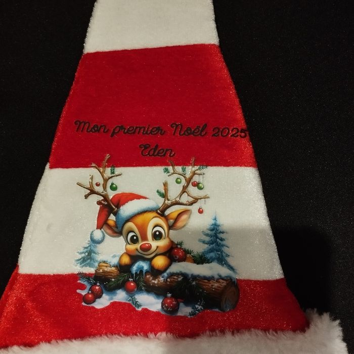 Bonnet noel bébé personnalisé - photo numéro 2
