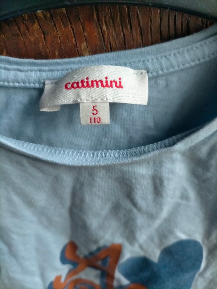 Très joli tee shirt Catimini 5 ans - photo numéro 2