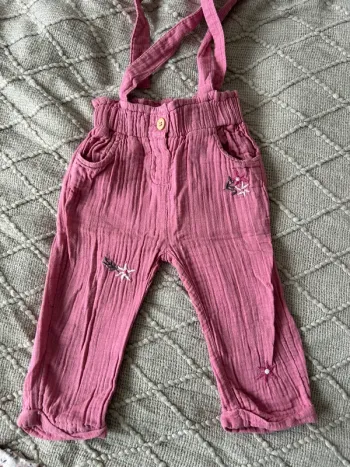 Pantalon rose floral 18 mois