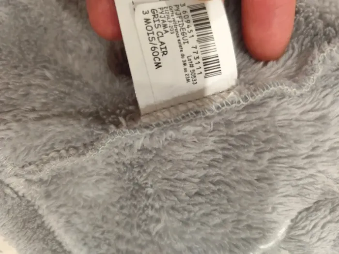 Veste douce et chaude ourson DPAM 3 mois neuve - photo numéro 8