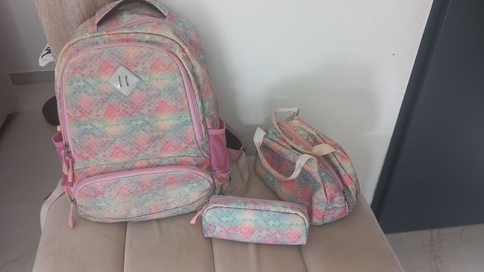 Cartable fille 3 pièces