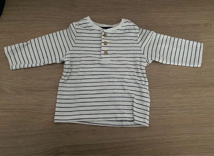 Lot 5 t-shirts manches longues 6 mois - photo numéro 2
