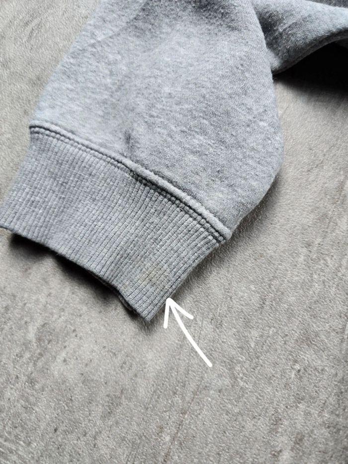 Sweat à Capuche Adidas Gris Logo Trefoil Vintage Streetwear Unisexe taille L - photo numéro 11