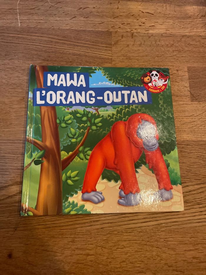 Livre collection Les animaux du zoo Mawa l’orang outan avec une figurine singe - photo numéro 6