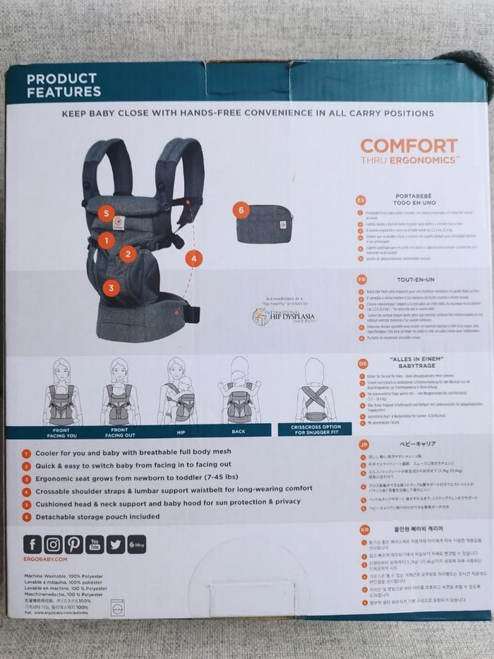 Porte bébé neuf Ergobaby - photo numéro 8
