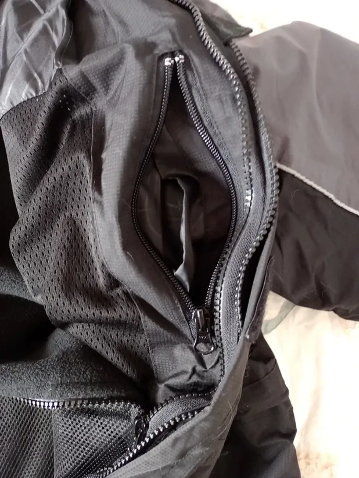 Blouson veste noir et gris homme - photo numéro 4