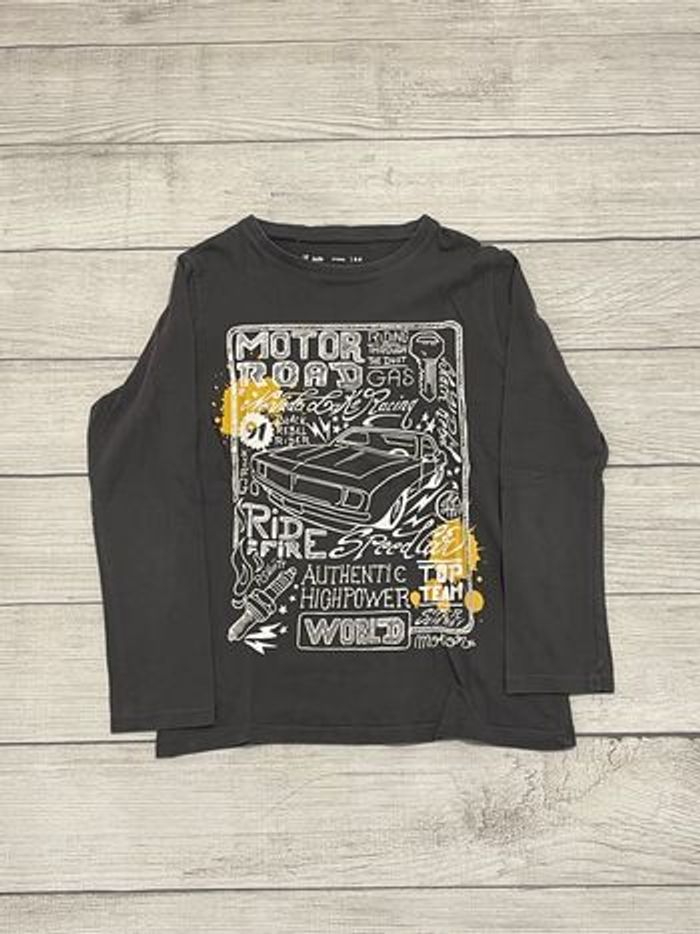 Gémo - T shirt - gris - 8 ans - photo numéro 2