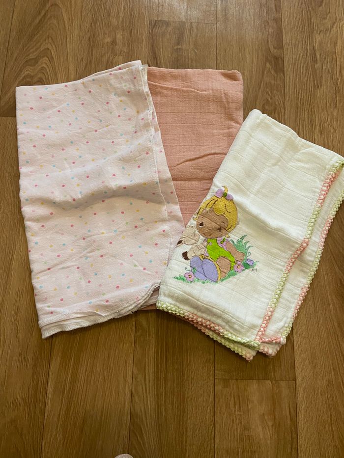 Lot de 3 langes bébé