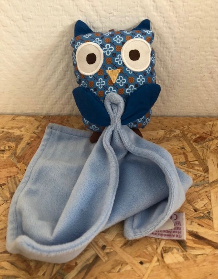 Doudou hibou pommette neuf