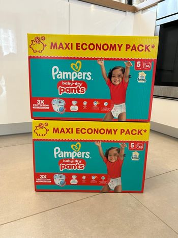 172 Couches Pampers Pants Baby Dry Taille 6 