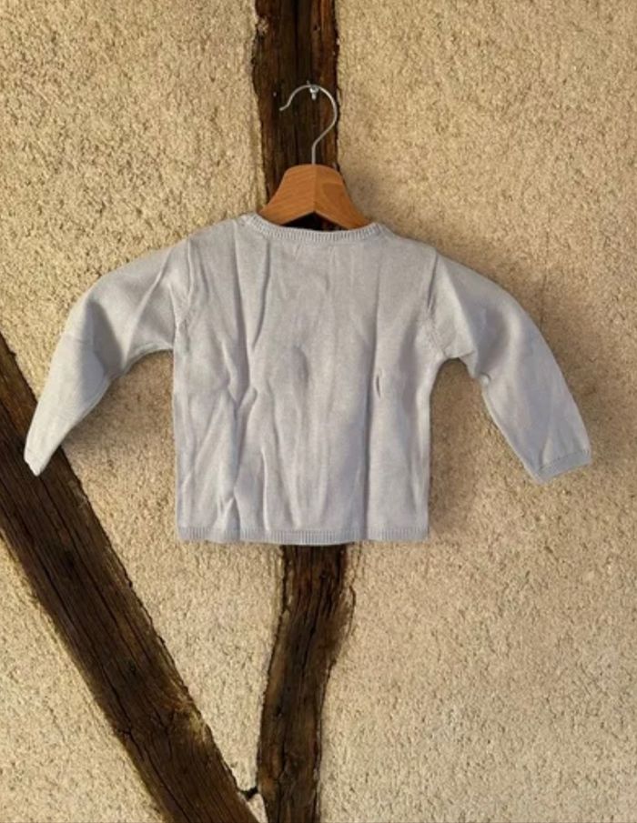 Gilet bébé 18 mois bleu clair - photo numéro 3