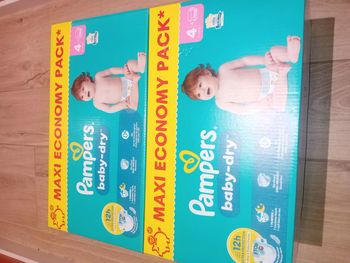 Couches pampers baby-dry taille 4 maxi economy 