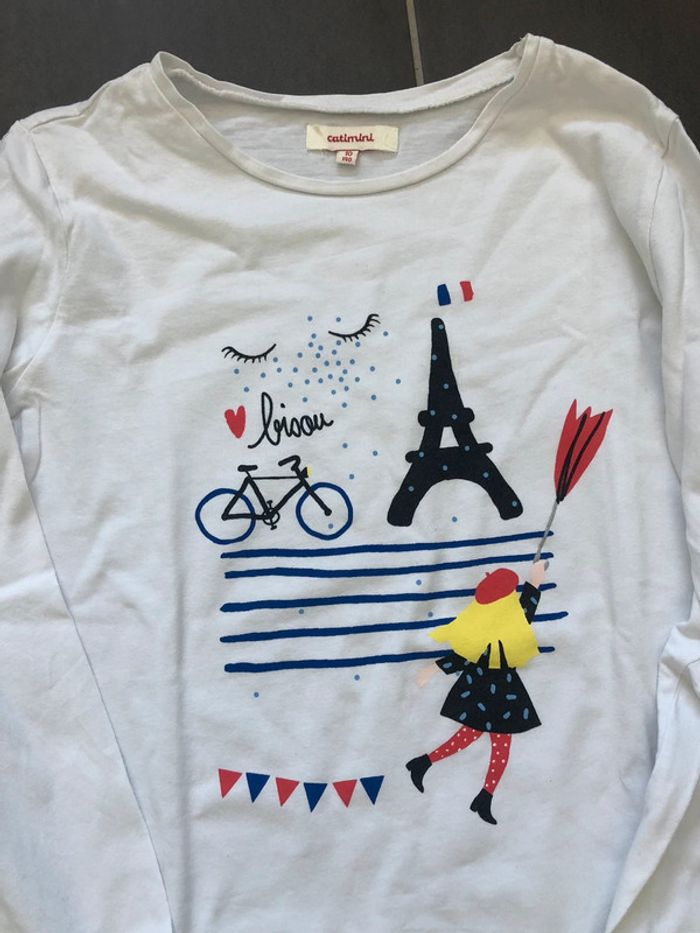 Lot 2 t-shirt Catimini 10 ans - photo numéro 4