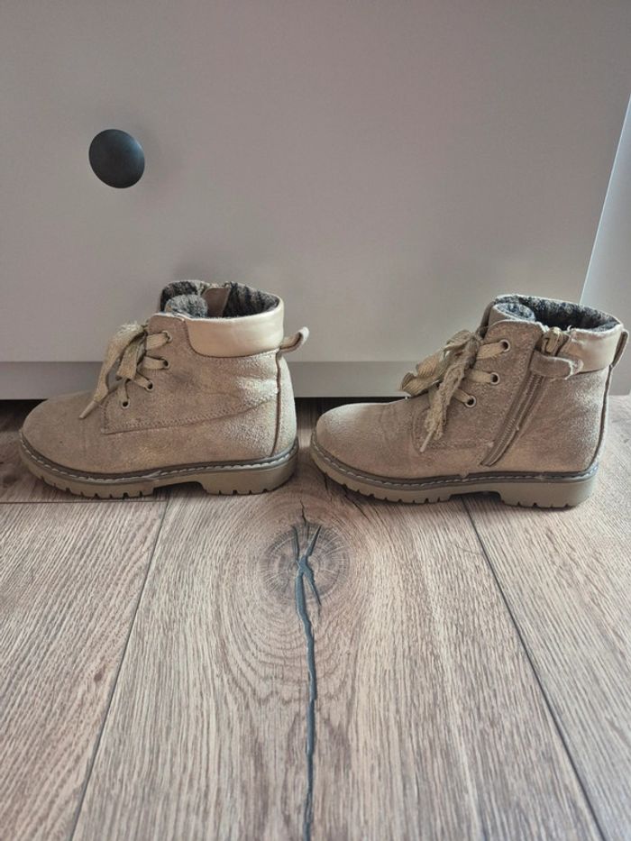 Chaussures montantes hiver dorées Nini & Girl Pointure 27 - photo numéro 4