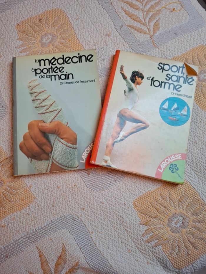 Magnifique lot de 2 livres sur la sante le sport la forme