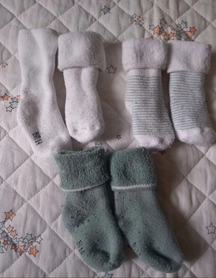 Chaussettes bébé naissance taille 14