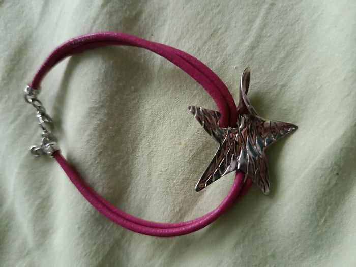 Bracelet cuir et acier - photo numéro 2