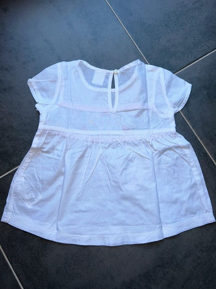 Blouse chemisier léger manches courtes bébé fille H&M - photo numéro 5