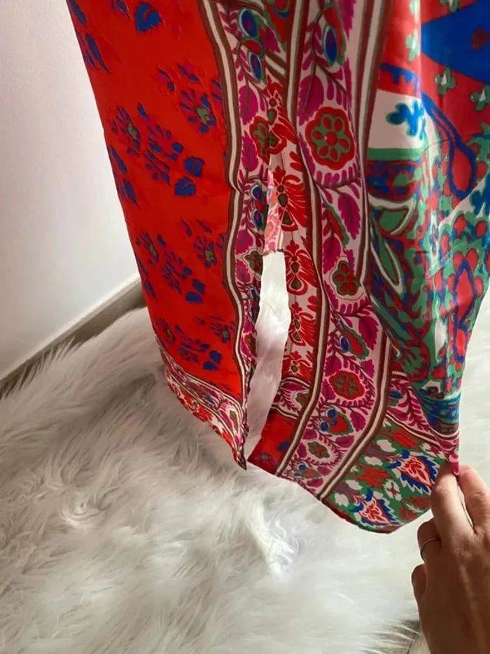 Joli kimono long multicolore femme taille unique - photo numéro 3
