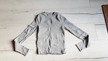 Vêtement fille tee-shirt manches longues gris Gémo 14 ans