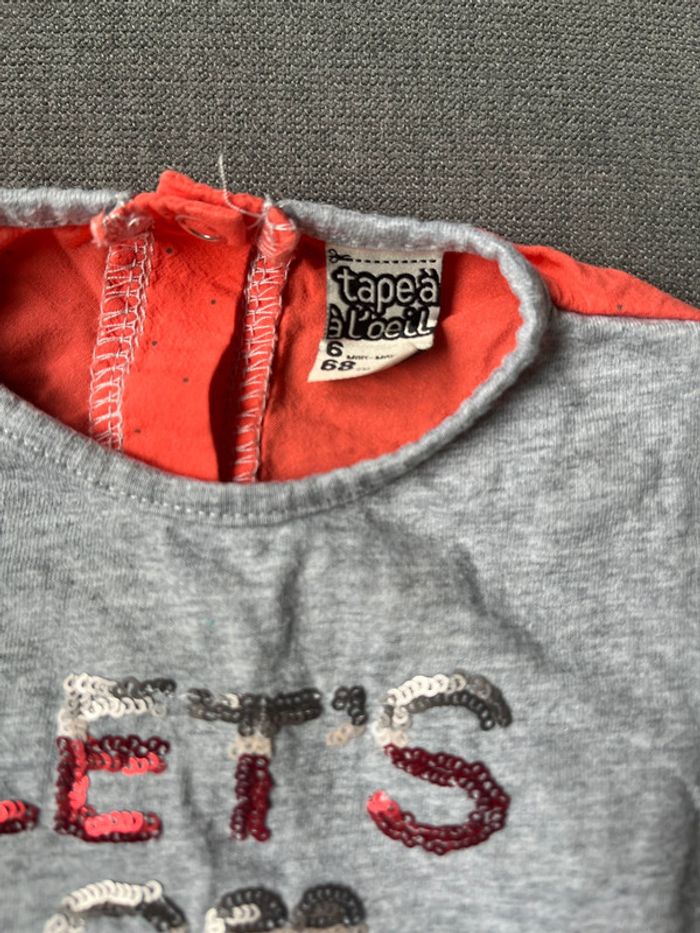 Teeshirt manches longues TAO 6 mois - photo numéro 3