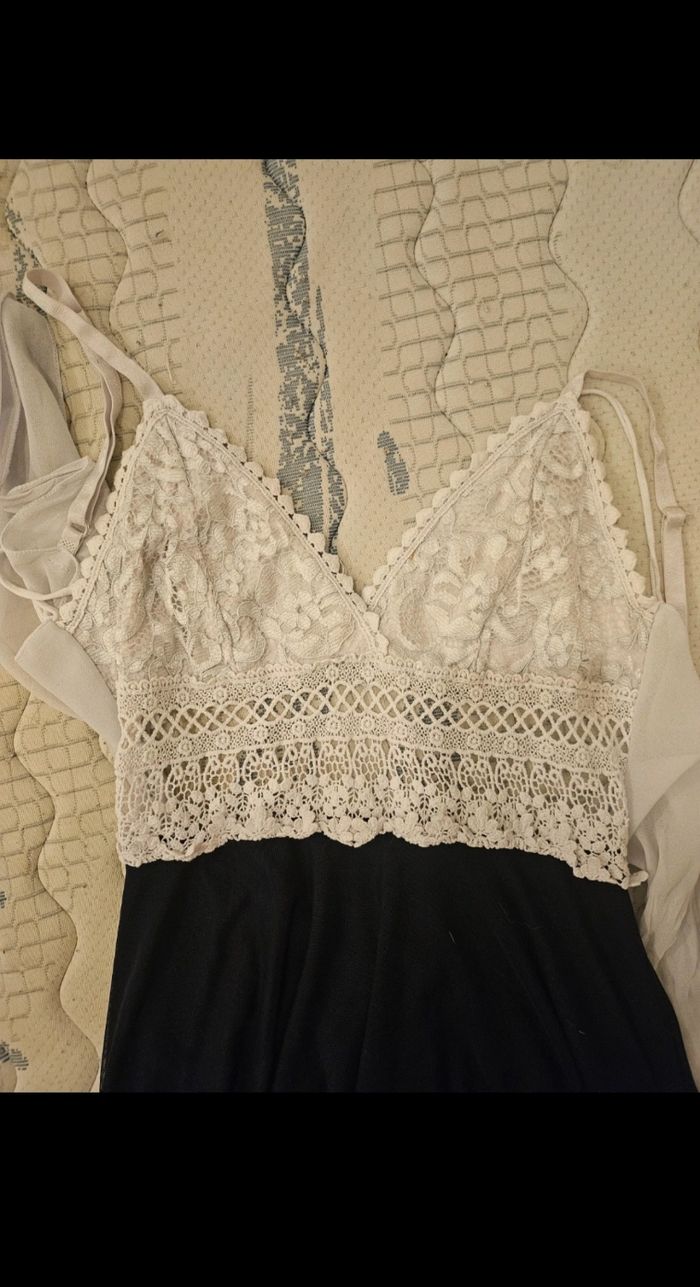 Robe courte évasée bleu marine - photo numéro 2