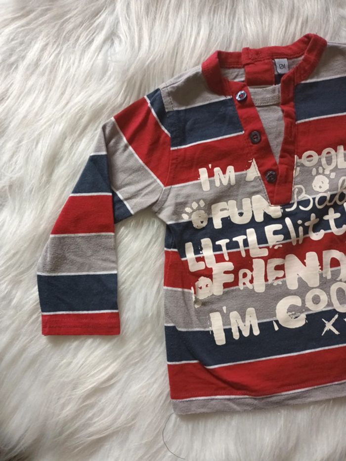 T shirt manches longues 12mois - photo numéro 3
