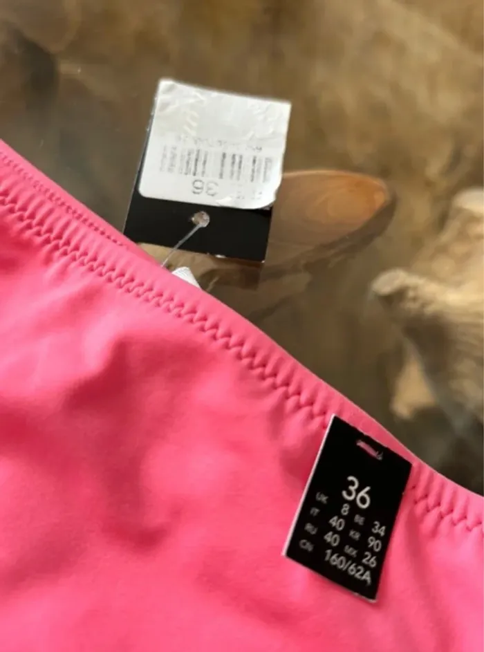 Bas de maillot de bain Etam rose polynésien bikini 36 - photo numéro 5