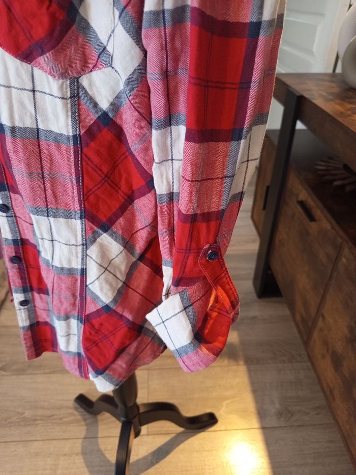 Chemise femme a carreaux - photo numéro 2