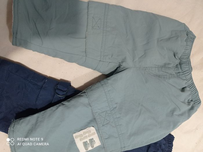 lot de 2 pantalons doublées polaires 18 mois ref 913 C6 - photo numéro 3