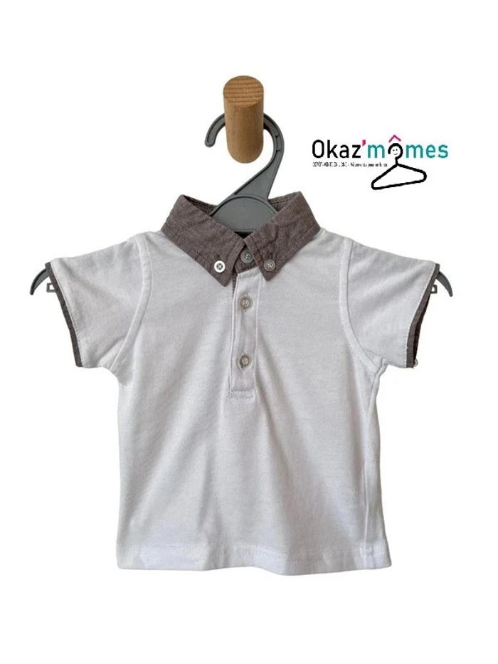Ensemble d'été salopette courte + T-shirt / polo - bébé garçon 3 mois - photo numéro 6