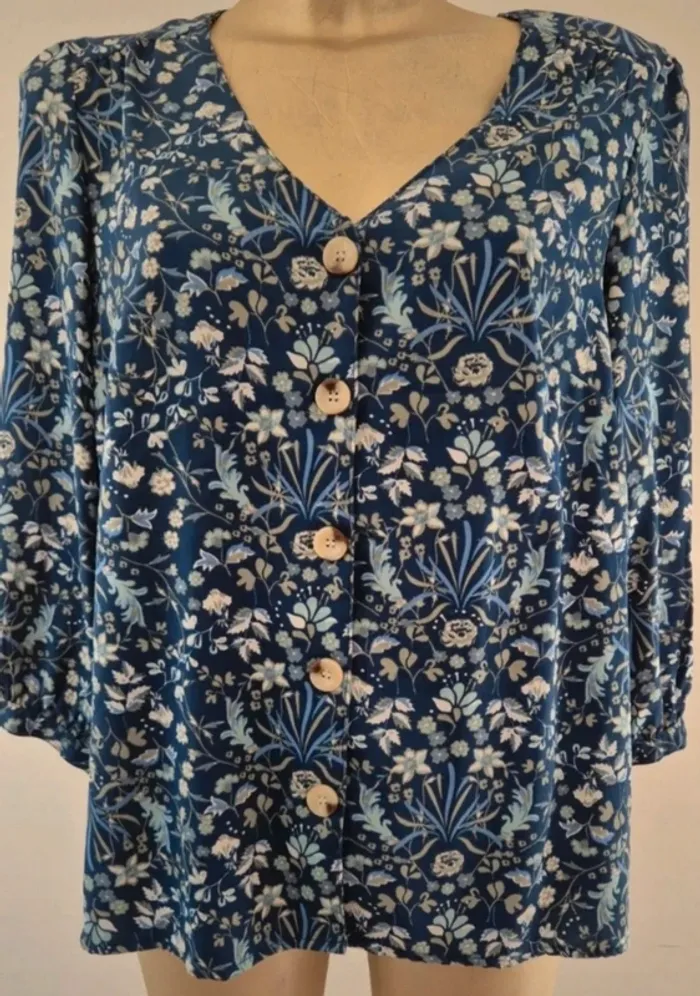 Chemisier blouse blancheporte taille Xl - photo numéro 2