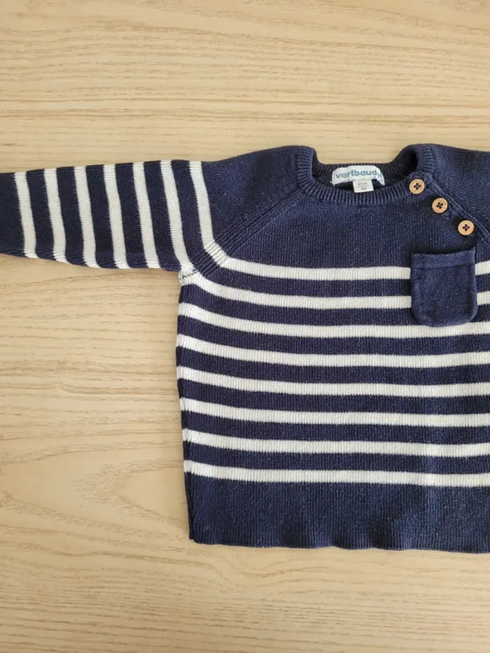 Pull Vertbaudet 6 mois - photo numéro 2